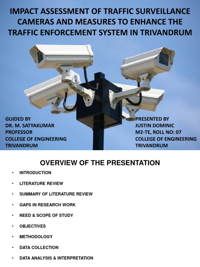 Impact Assessment of Traffic Surveillance Cameras and Measures To Enhance The Traffic