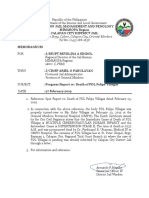 Philippines Bureau of Jail Management Progress Report Death PDL