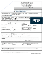 Network Management Division Operation Planning Section Application For Work Form