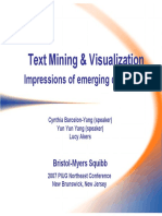 Text Mining & Visualization: Impressions of Emerging Capabilities