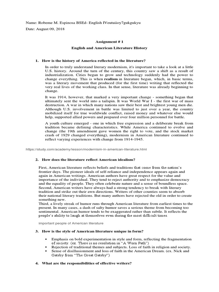 Assignment | PDF | English Language | Word