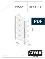 JYSK R989250 Assembly Instructions A3648115