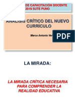 Análisis Crítico Del Nuevo Currículo