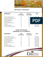 2018 Corporate Training Prices