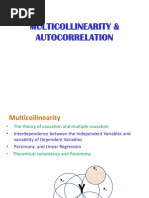  Multicollinearity Autocorrelation