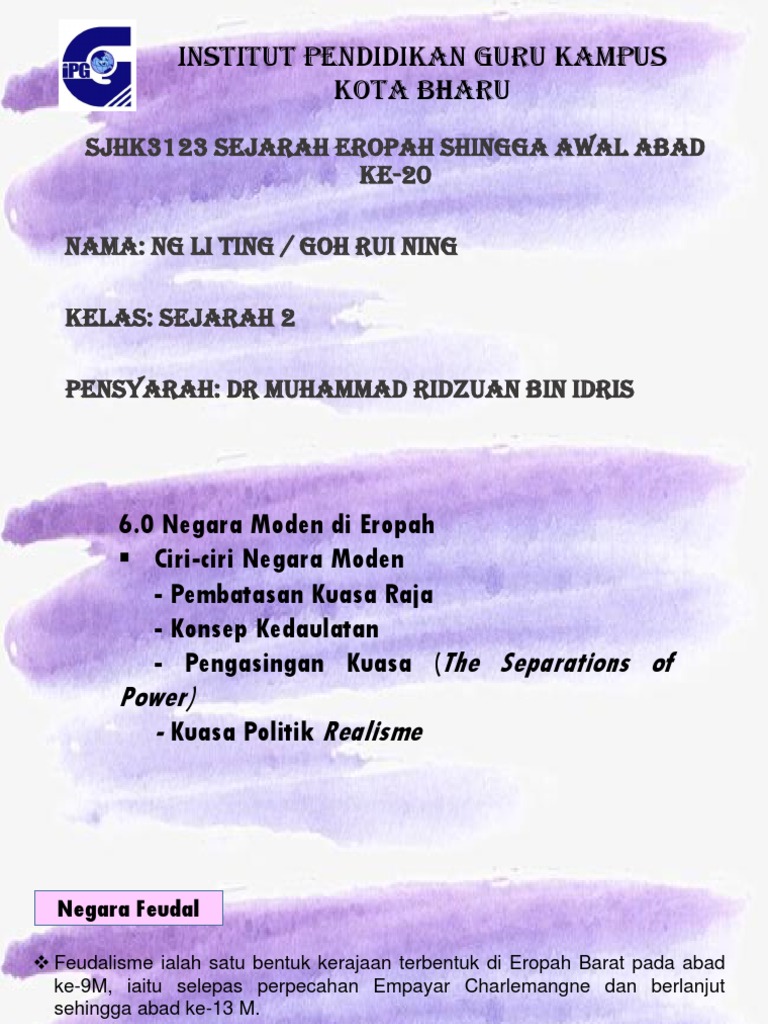 Ciri-Ciri Negara Moden | PDF
