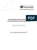 Convención de Los DDHH de Las Personas Con Discapacidad