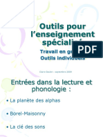 outils de l'enseignement spécialisé