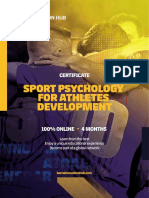 Certificate in Sport Psychology For Athletes Development