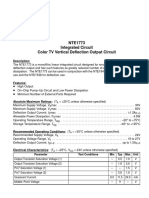 NTE1773 Integrated Circuit Color TV Vertical Deflection Output Circuit