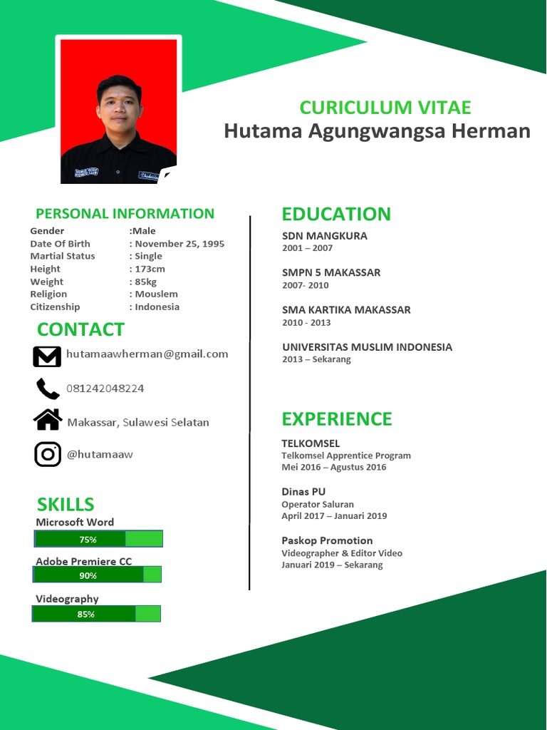 Hutama Agungwangsa Herman: Education | PDF