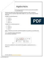 Algebra Hacks