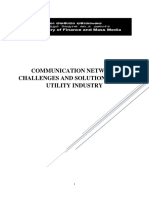 Communication Network Challenges and Solutions in The Utility Industry