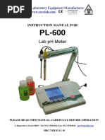 Lab PH Meter: Instruction Manual For