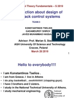 Introduction About Design of Feedback Control Systems: Control Theory Fundamentals - S 2019