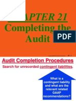 Completing The Audit: 2003 Pearson Education Canada Inc