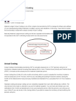 Material Ledger/Actual Costing Process in SAP