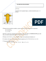 Examen de Polinomios 3º de ESo