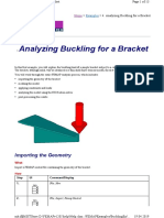 Analyzing Buckling For A Bracket: Importing The Geometry