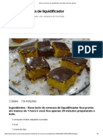 Bolo de Cenoura de Liquidificador _ Receitas Gshow _ Gshow