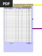 Calculate The Size of Battery Bank & Invertor: Electrical Load Details