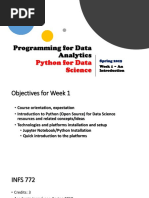 Programming For Data Analytics Introduction