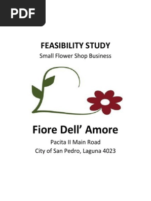 Flower Shop Feasibility Study