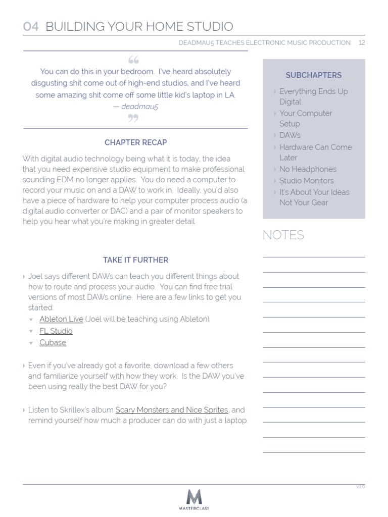 1481236021-DM Workbook v4 104 PDF | PDF | Digital Audio | Sound Technology