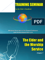 Chapter 7 the Elder and the Woship Service