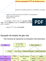 Equações de estado e propriedades volumétricas de fluidos puros