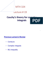 Cauchy's Theory For Complex Integrals