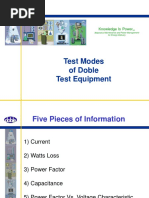 Test Modes of Doble Test Equipment: Knowledge Is Power