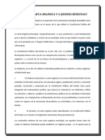 Qué es la Carta Orgánica Municipal y sus beneficios