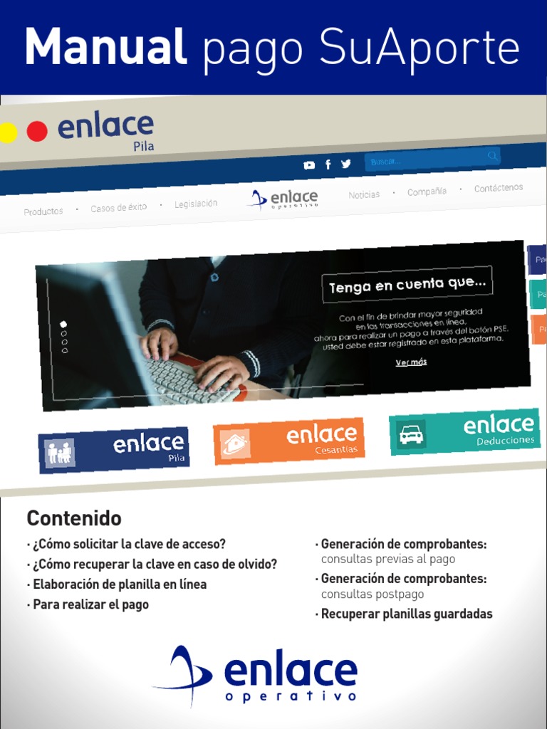 Manual SuAporte ARUS Enlace Operativo | Internet | Software