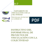 Informe Final Proyectos de Vinculación