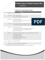 Dispatch Schedule C F For JEE (Main & Advanced) 2020 DLP