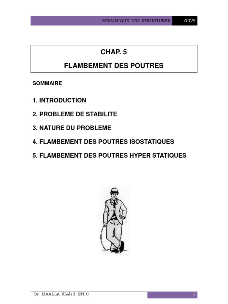 Flambement des poutres en mécanique | PDF | Flambage | Résistance des ...