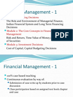 1.session Plan Financial Management-1 Module 1