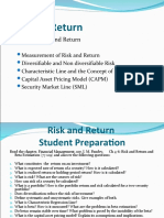 Risk and Return