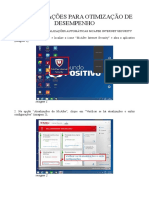 Procedimento de Otimização de Desempenho