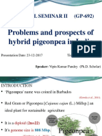 Doctoral Seminar Ii (GP-692) : Problems and Prospects of Hybrid Pigeonpea in India