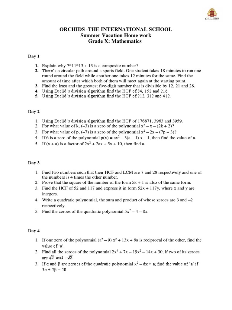 Questions For Grade 10 Physics Polynomial Fraction Mathematics