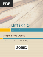 Inclined Single Stoke Gothic Lettering Final | PDF