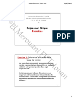 Exercices Régression Simple PDF