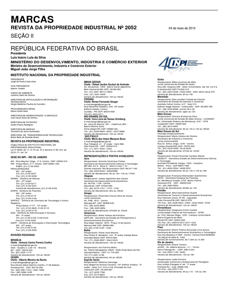 Marcas2052 PDF PDF Governo Business