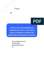 Manual de Procedimientos Administrativos y Financieros para El Manejo de Bienes Del MDN 2012 PDF