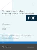 Husserl Hiedegger Tiempo Tesis PDF