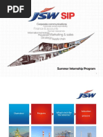 JSW Summer Internship