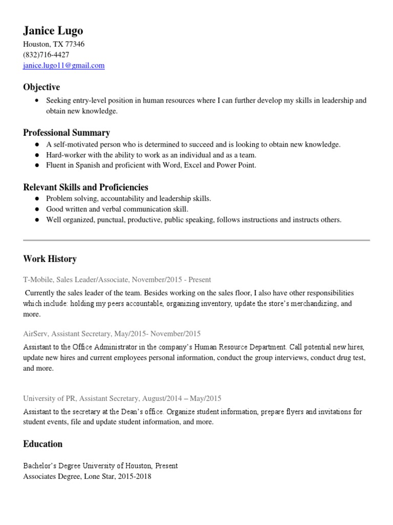 Update Resume | PDF
