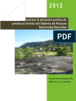 Manual para Determinar La Situación Jurídica de Predios Al Interior de Los Parques Nacionales Naturales PDF